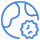 Global footprint icon